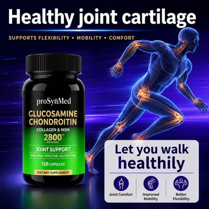 High-Quality Glucosamine & Chondroitin Capsules – Daily Joint & Cartilage Support Supplement