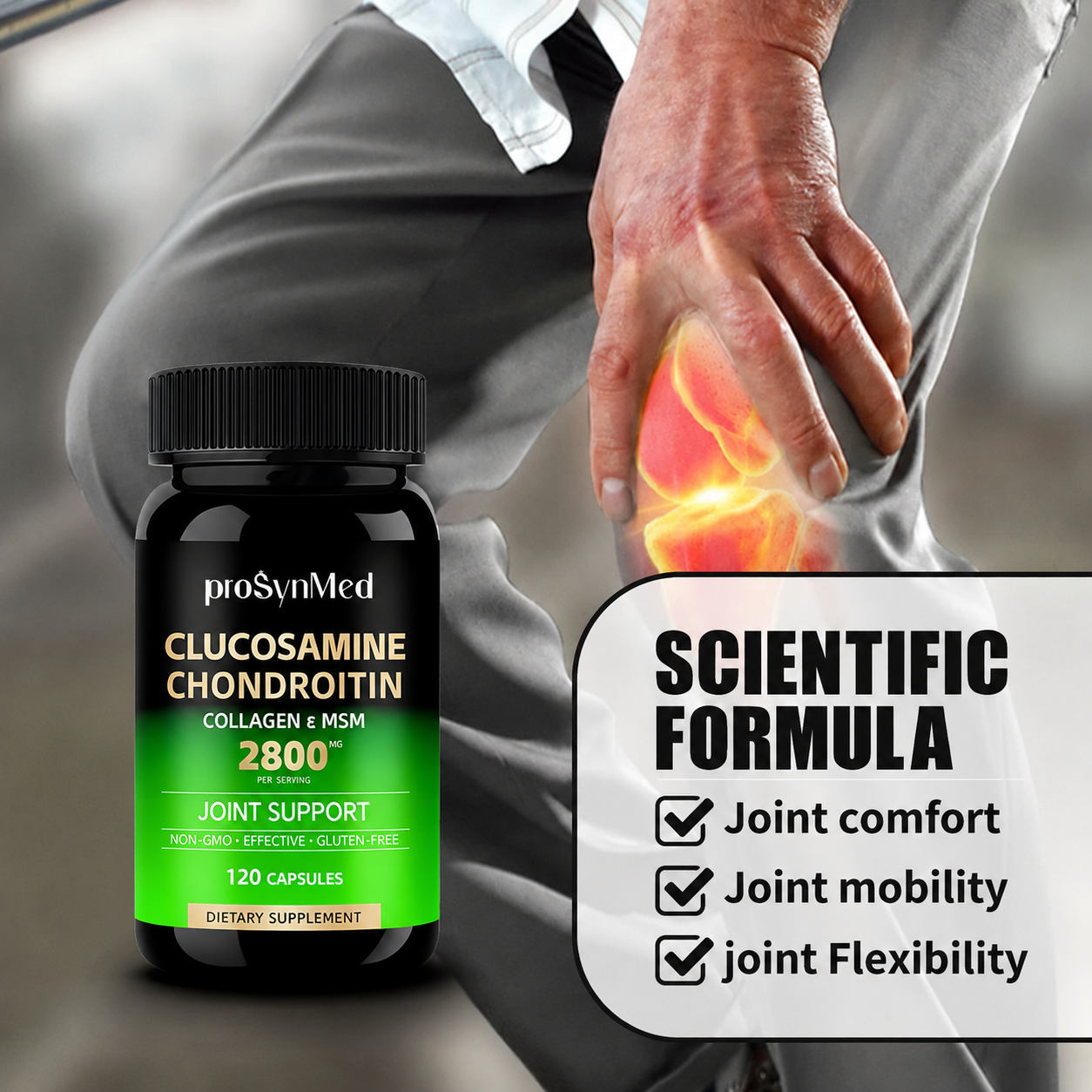High-Quality Glucosamine & Chondroitin Capsules – Daily Joint & Cartilage Support Supplement