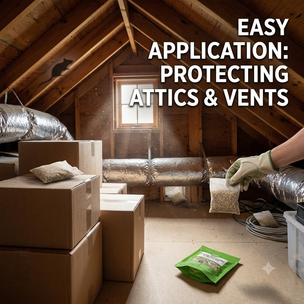 Natural Mouse Repellent Pouches for Pest Control