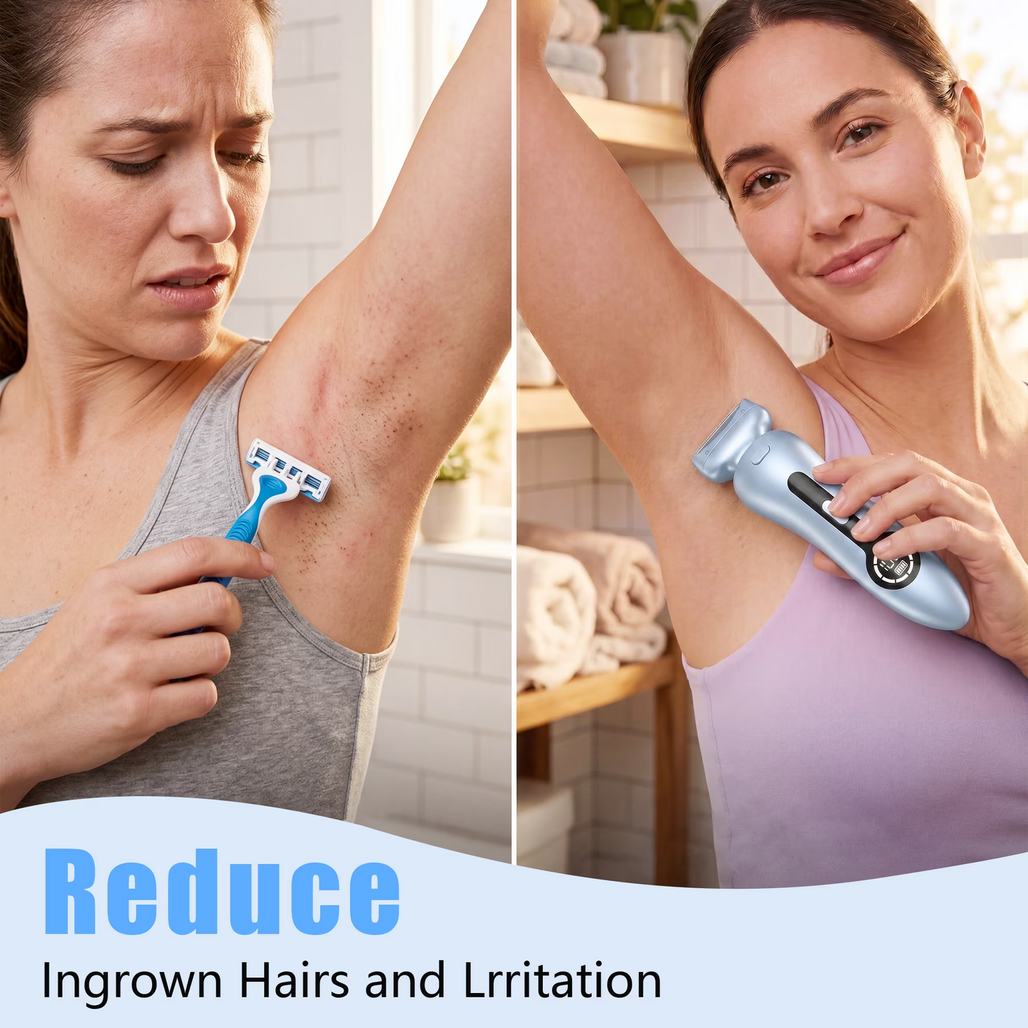 Women's Electric Shaver Wireless Body Hair Removal Razor