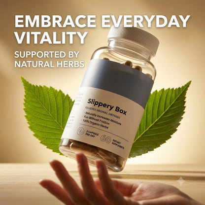 Slippery Elm Capsules Herbal Dietary Supplement for Women's Daily Wellness