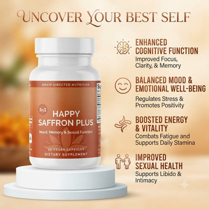Happy Saffron Plus Capsules for Daily Wellness