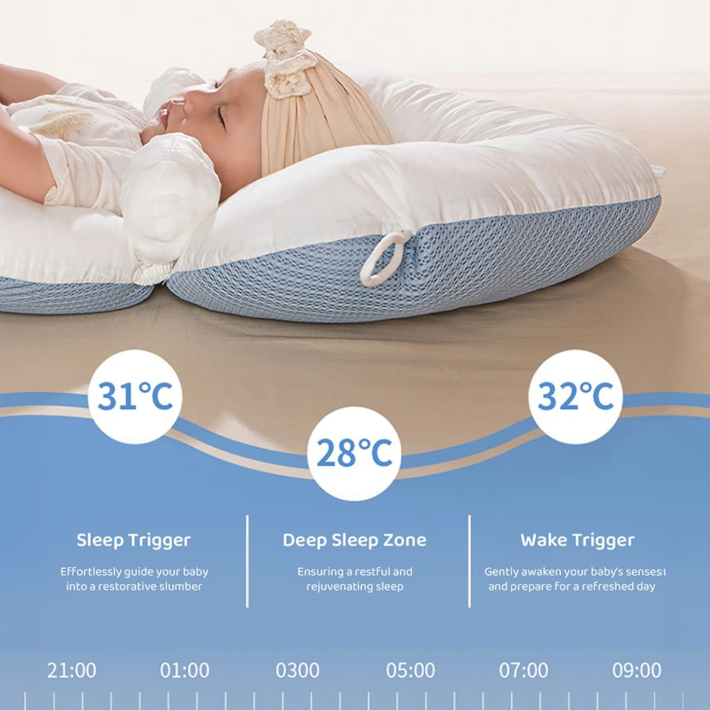 Soft Baby Pillow – Eco Friendly Knitted Cotton Sleeping Cushion