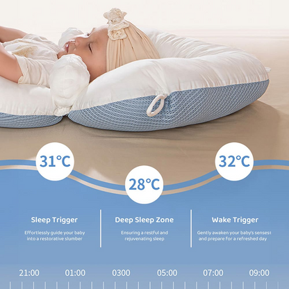 Soft Baby Pillow – Eco Friendly Knitted Cotton Sleeping Cushion