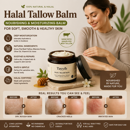 Halal Tallow Balm Nourishing & Moisturizing Skin Balm
