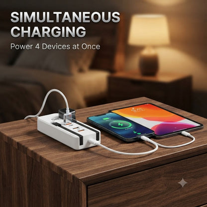 4 in 1 Multi-Port USB Charging 5.1A Plug for Home