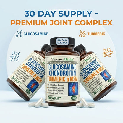 Glucosamine, Chondroitin & Turmeric Curcumin Capsules