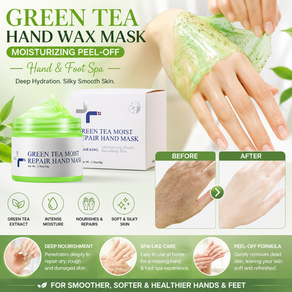Green Tea Hand Wax Mask Moisturizing Peel-Off Hand & Foot Spa