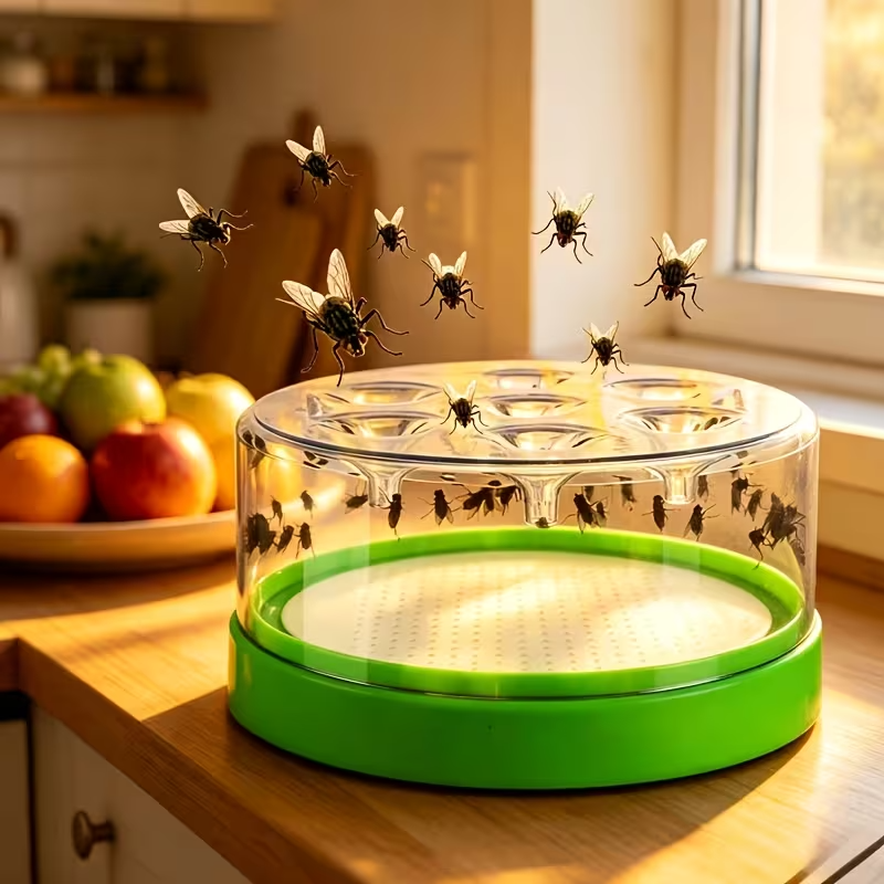 Manual Fly Trap Reusable Indoor Insect Catcher for Household Pest Control