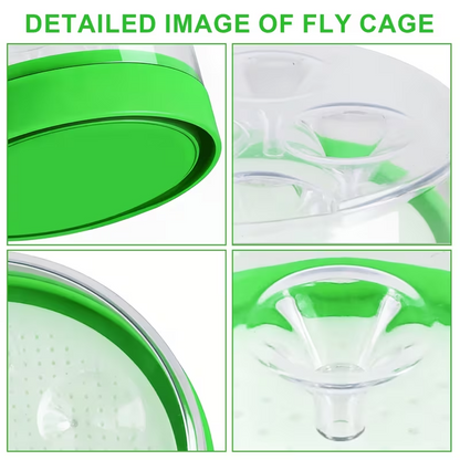 Manual Fly Trap Reusable Indoor Insect Catcher for Household Pest Control