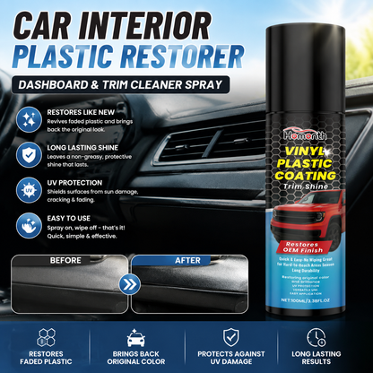 Car Interior Plastic Restorer Dashboard & Trim Cleaner Spray