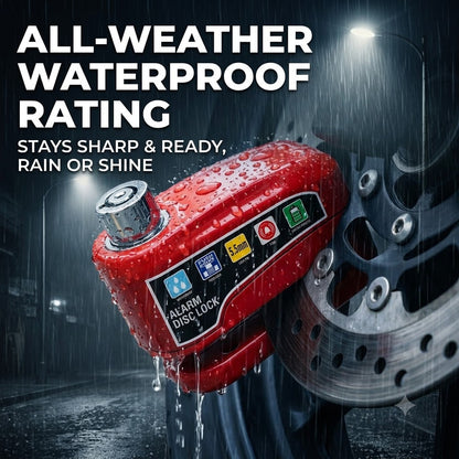Motorcycle & Bicycle Waterproof Anti-Theft Alarm Disc Lock