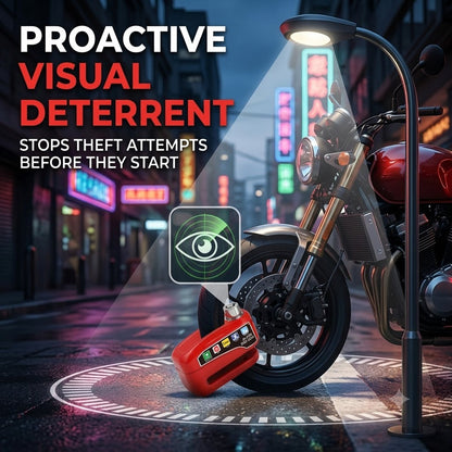 Motorcycle & Bicycle Waterproof Anti-Theft Alarm Disc Lock