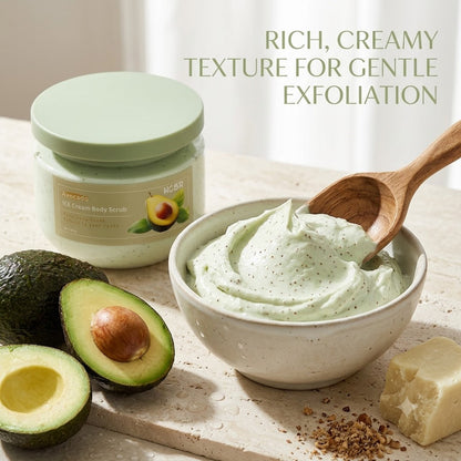 Avocado & Shea Butter Body Scrub Exfoliating Moisturizing Body Polish
