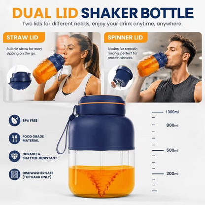 USB Rechargeable Personal Blender Smoothie Maker with Glass Jar