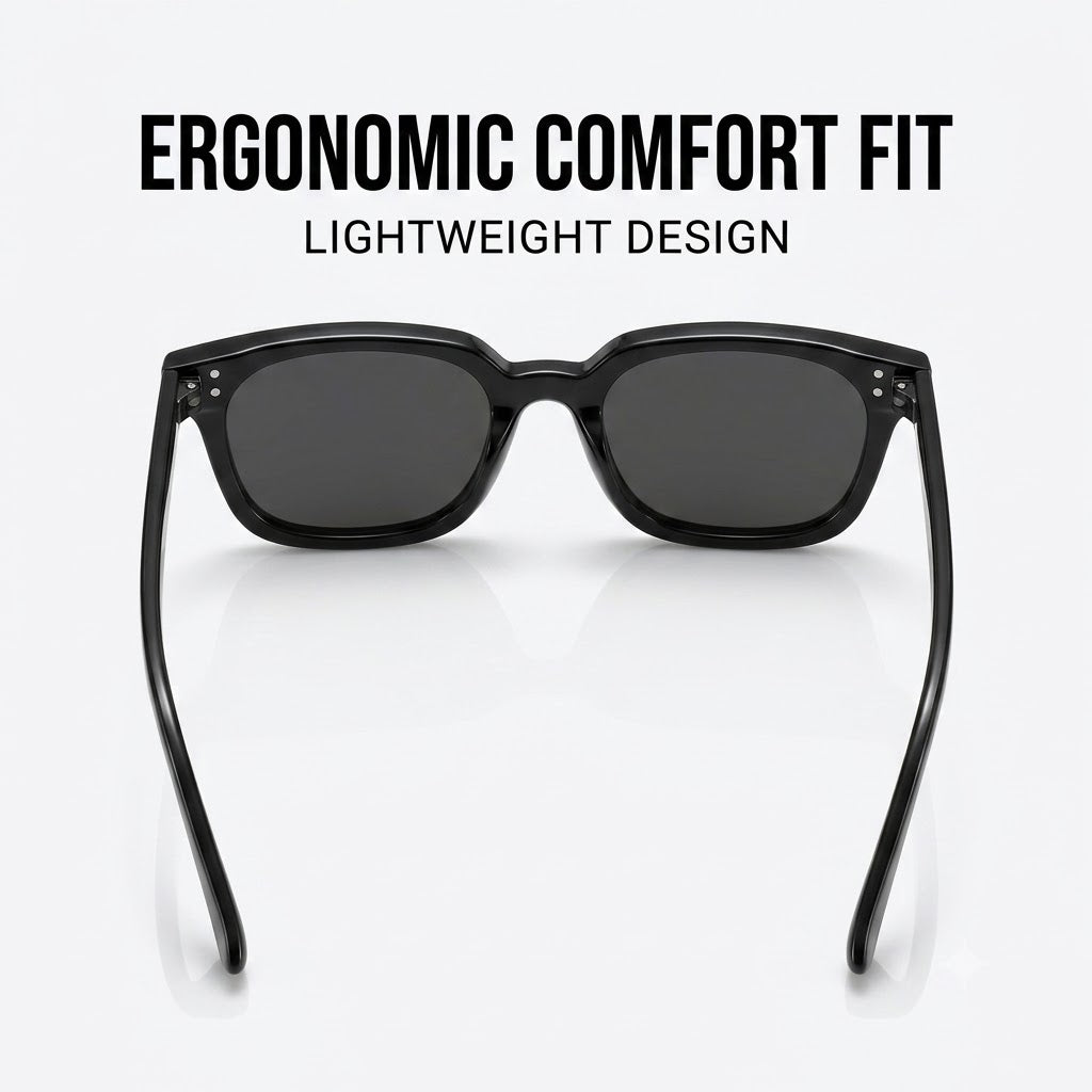 Women's Polarized Square Sunglasses UV Protection Eyewear