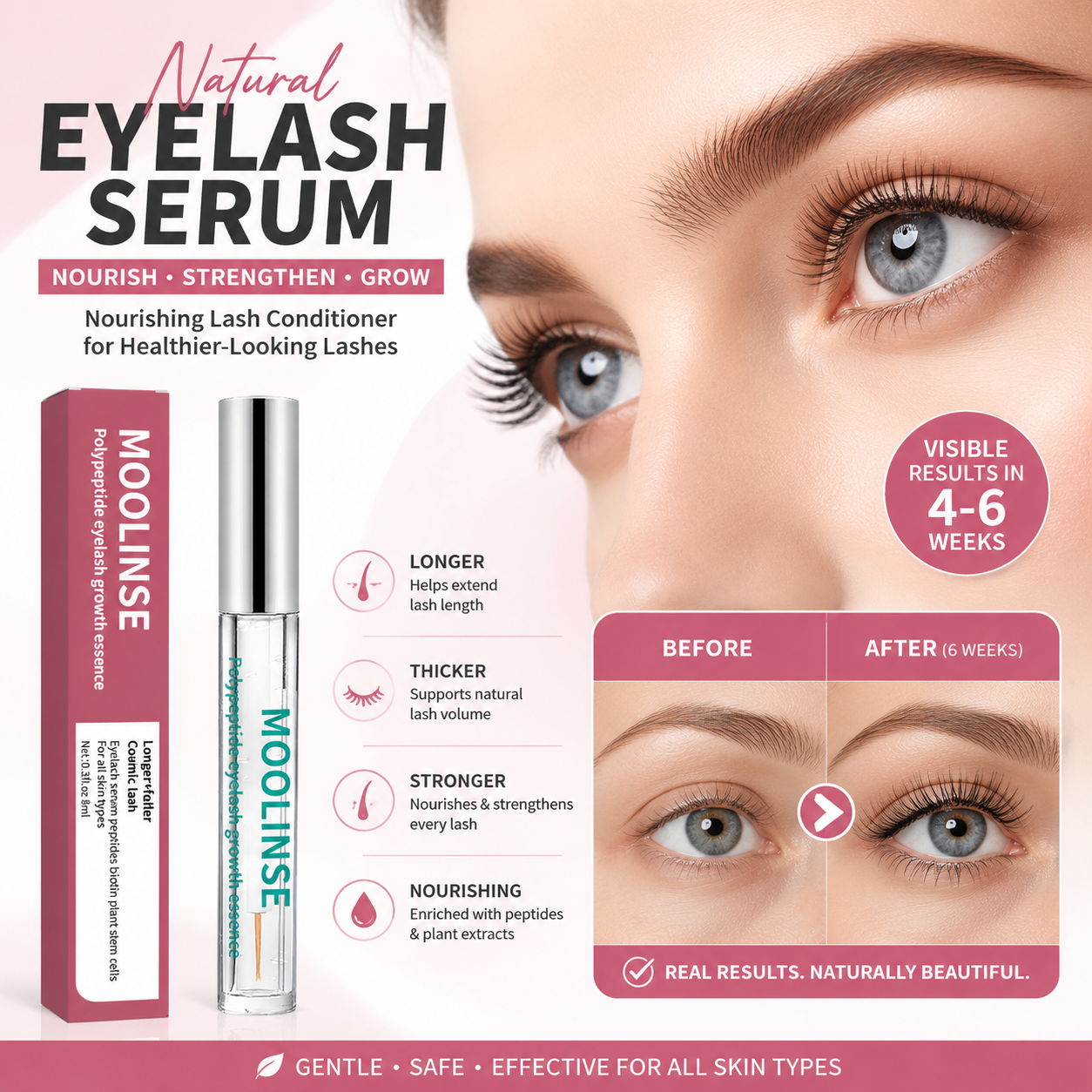 Natural Eyelash Serum Nourishing Lash Conditioner