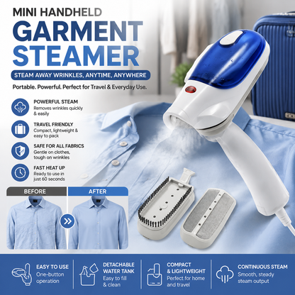 Mini Handheld Portable Electric Garment Steam Iron