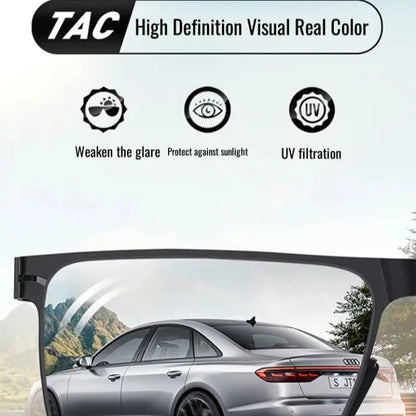 Men’s Rimless Stone-Cut Edge Sunglasses – High-End UV Protection for Driving
