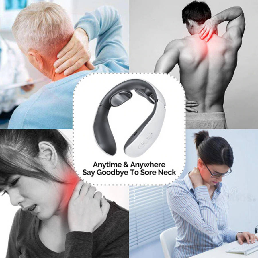 Intelligent Electric Neck & Body Massager – Wireless Vibration Therapy with Music Function