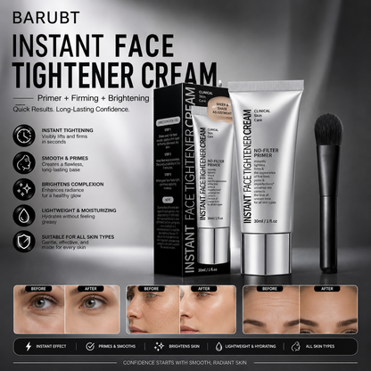 Quick-Acting Facial Firming Cream Primer – Lightweight Moisturizing Makeup Base for a Smooth, Radiant Look