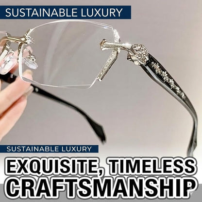 Luxury Rimless Blue Light Glasses – Computer Eyeglasses for Men & Women