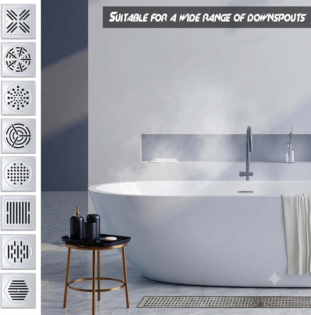 Disposable Drain Hair Catcher Stickers – Self-Adhesive Bathroom Floor Drain Filter Roll