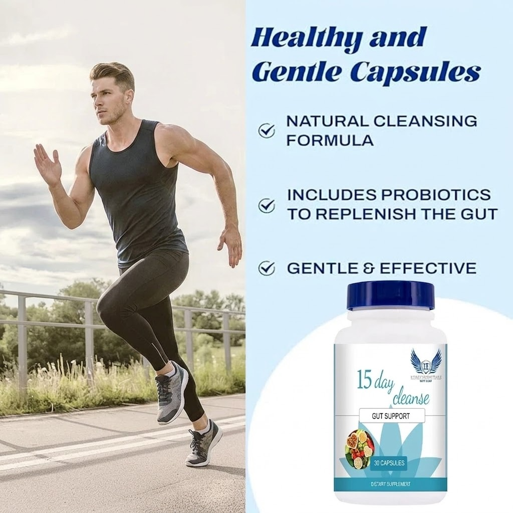 15 Day Gut Cleanse Capsules – Digestive Detox & Wellness Support