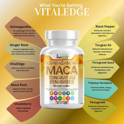 Ashwagandha & Maca 17-in-1 Herbal Capsules