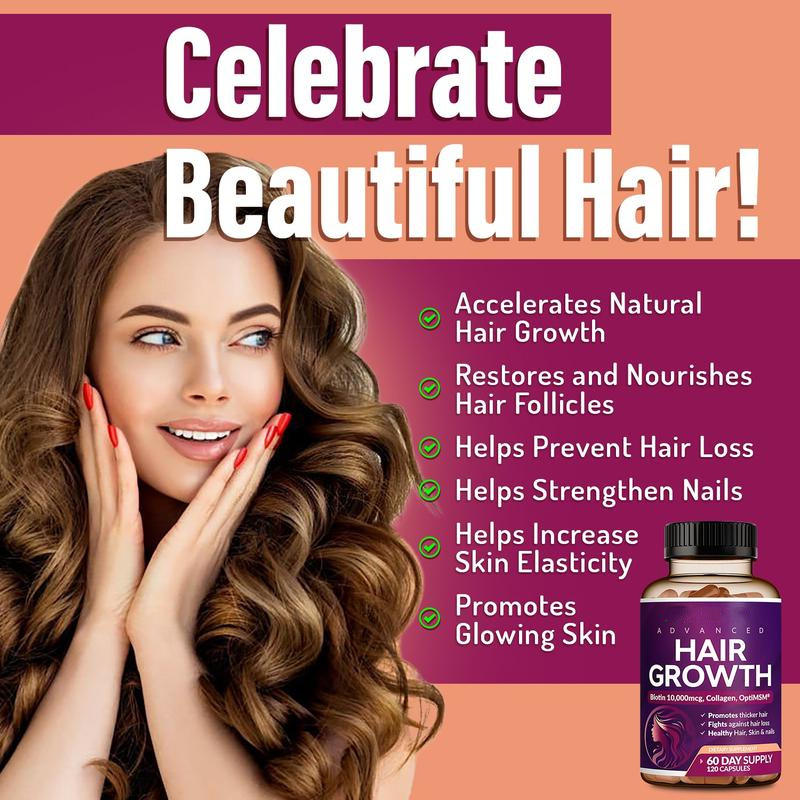 Superfood Biotin Capsules – Hair, Skin & Nails Supplement for Adults & Teens