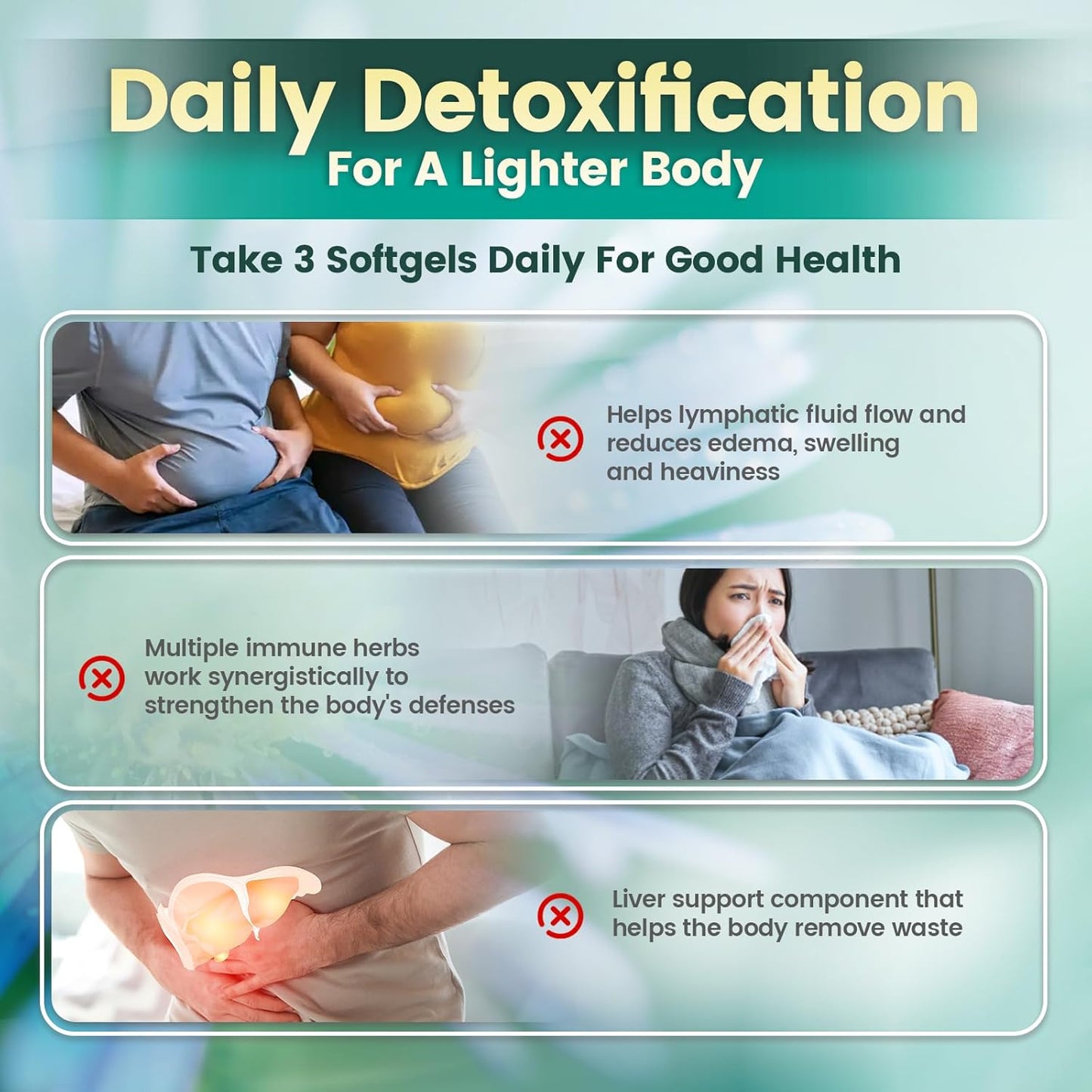 Lymphatic Drainage Softgels – Daily Detox & Wellness Support