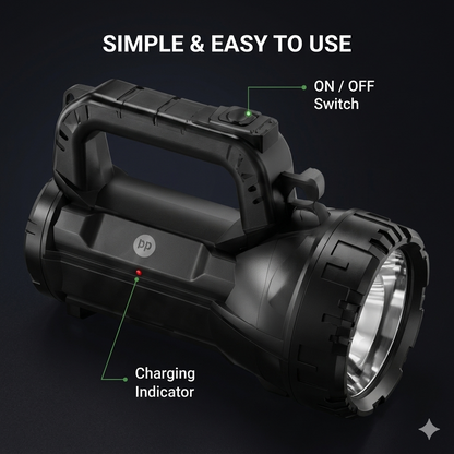 Rechargeable LED – High-Brightness Handheld Outdoor Camping & Emergency Light