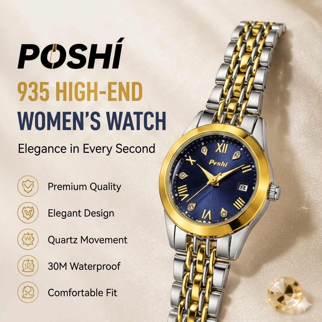 Women's Quartz Stainless Steel Waterproof Watch