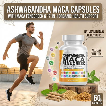 Ashwagandha & Maca 17-in-1 Herbal Capsules
