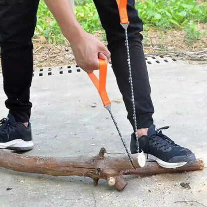 Pocket Chain Hand Saw with Carry Pouch