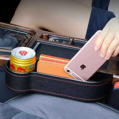 Premium Leather Car Seat Storage Tray