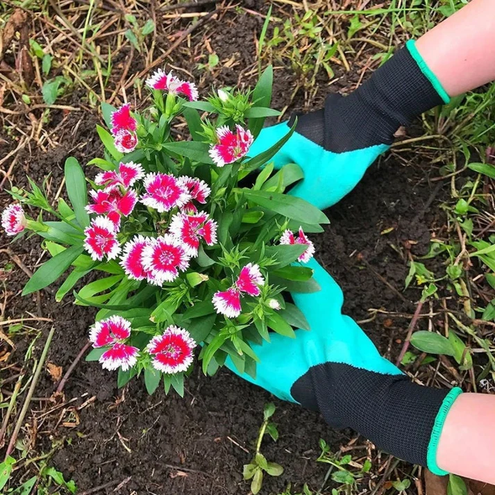 Garden Digging Gloves with Claws – Breathable Anti-Slip