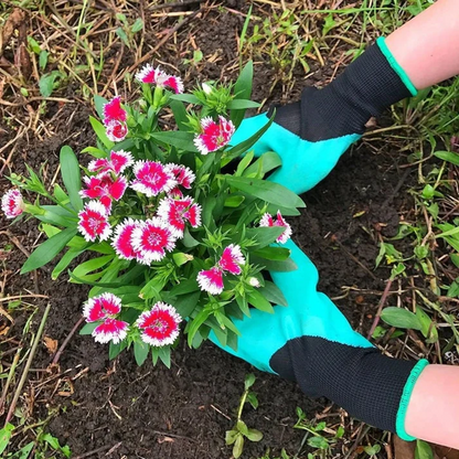 Garden Digging Gloves with Claws – Breathable Anti-Slip