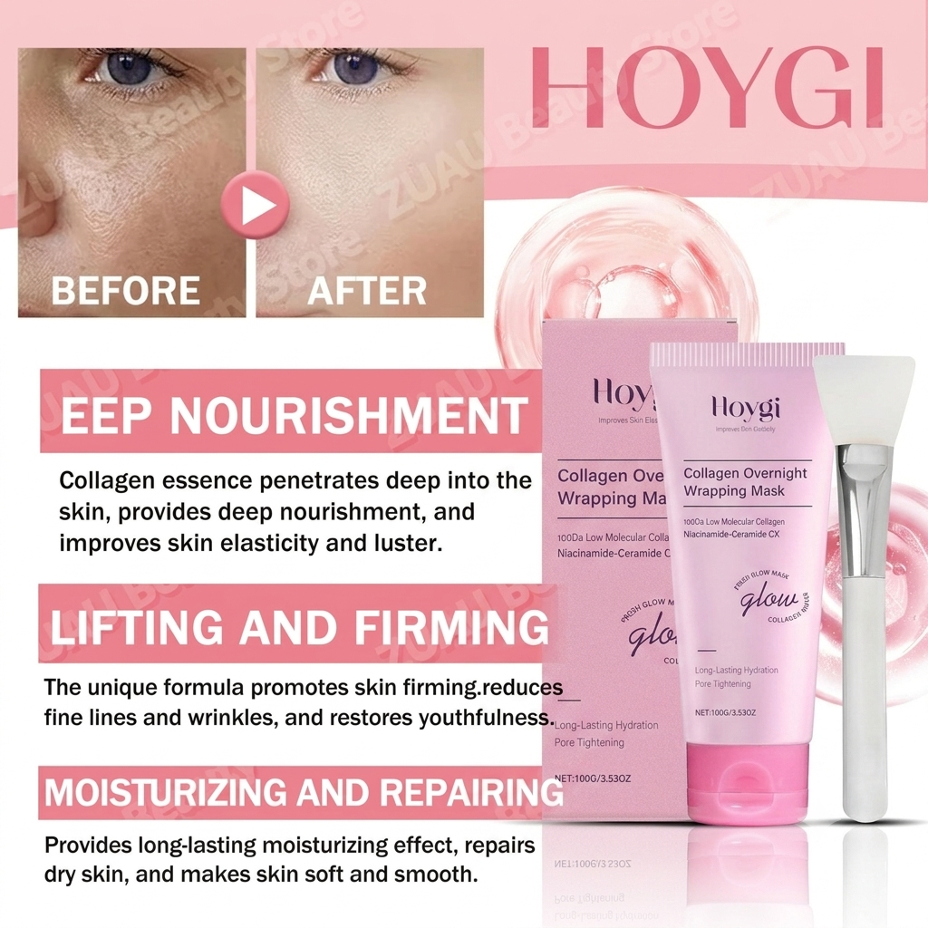 HOYGI Hydrating Peel-Off Mask – Moisturizing Facial Mask for Soft, Glossy & Refreshed SkinLooking