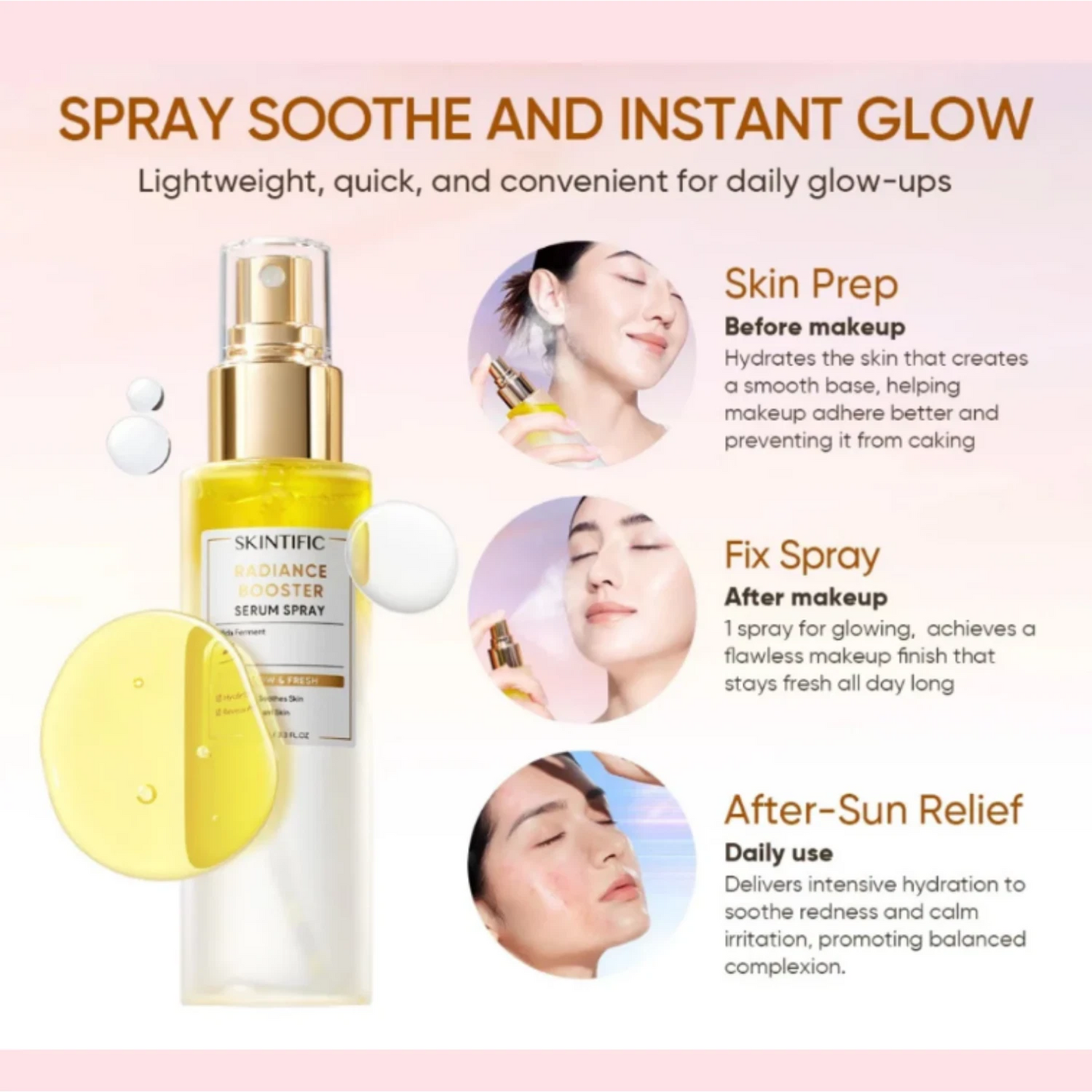 Hydrating Facial Serum Spray – Moisturizing & Soothing Skin Care Mist