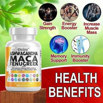 Ashwagandha & Maca 17-in-1 Herbal Capsules
