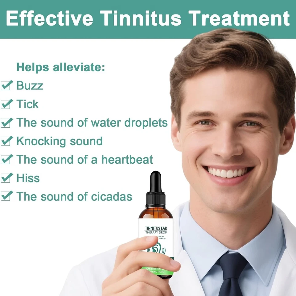 Tinnitus Relief Ear Drops – Earwax Cleanse & Soothing Care