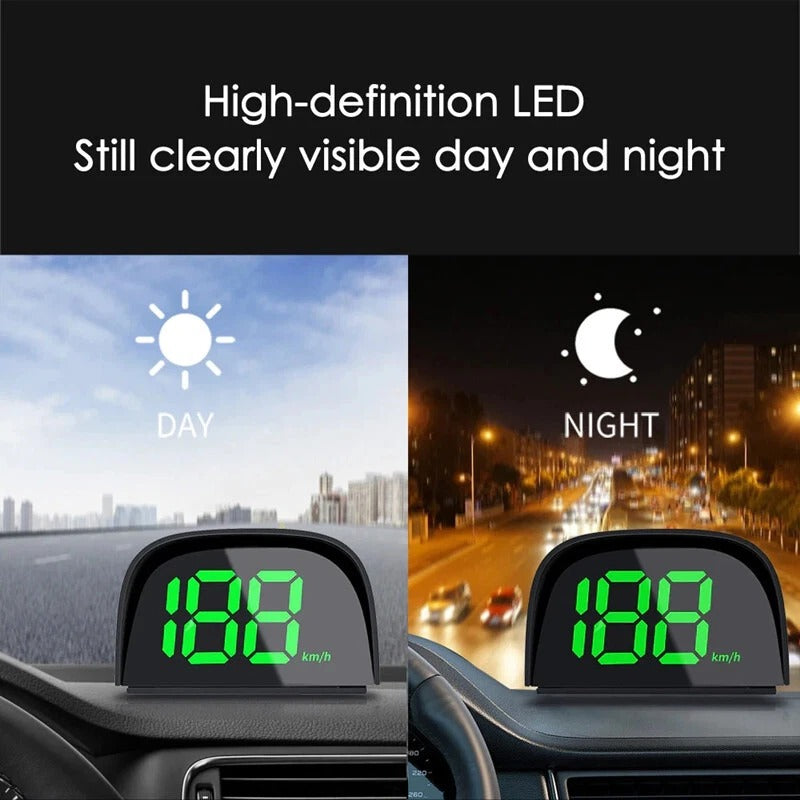 Universal Car HUD Head-Up Display – GPS Speedometer KMH/MPH