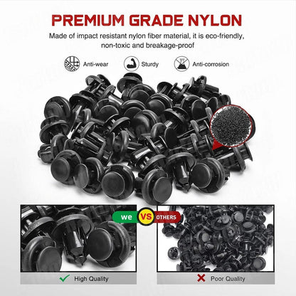 Car Trim Panel Clip Kit – 415pcs Plastic Button Clips with Tools
