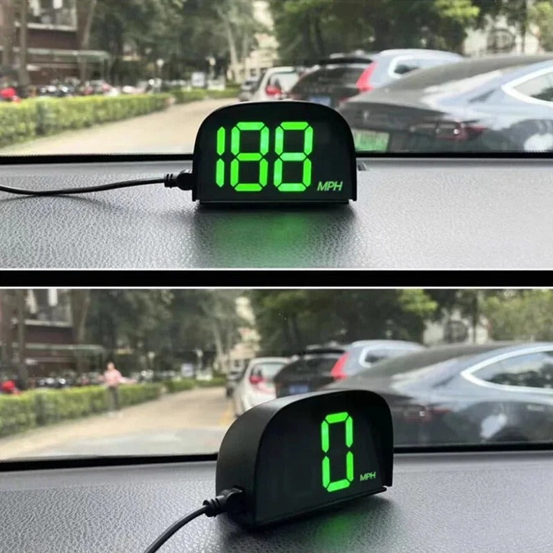 Universal Car HUD Head-Up Display – GPS Speedometer KMH/MPH