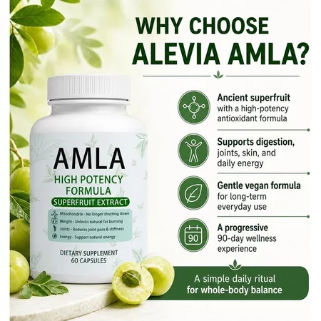 Amla Extract Capsules – Antioxidant Herbal Dietary Supplement for Daily Wellness
