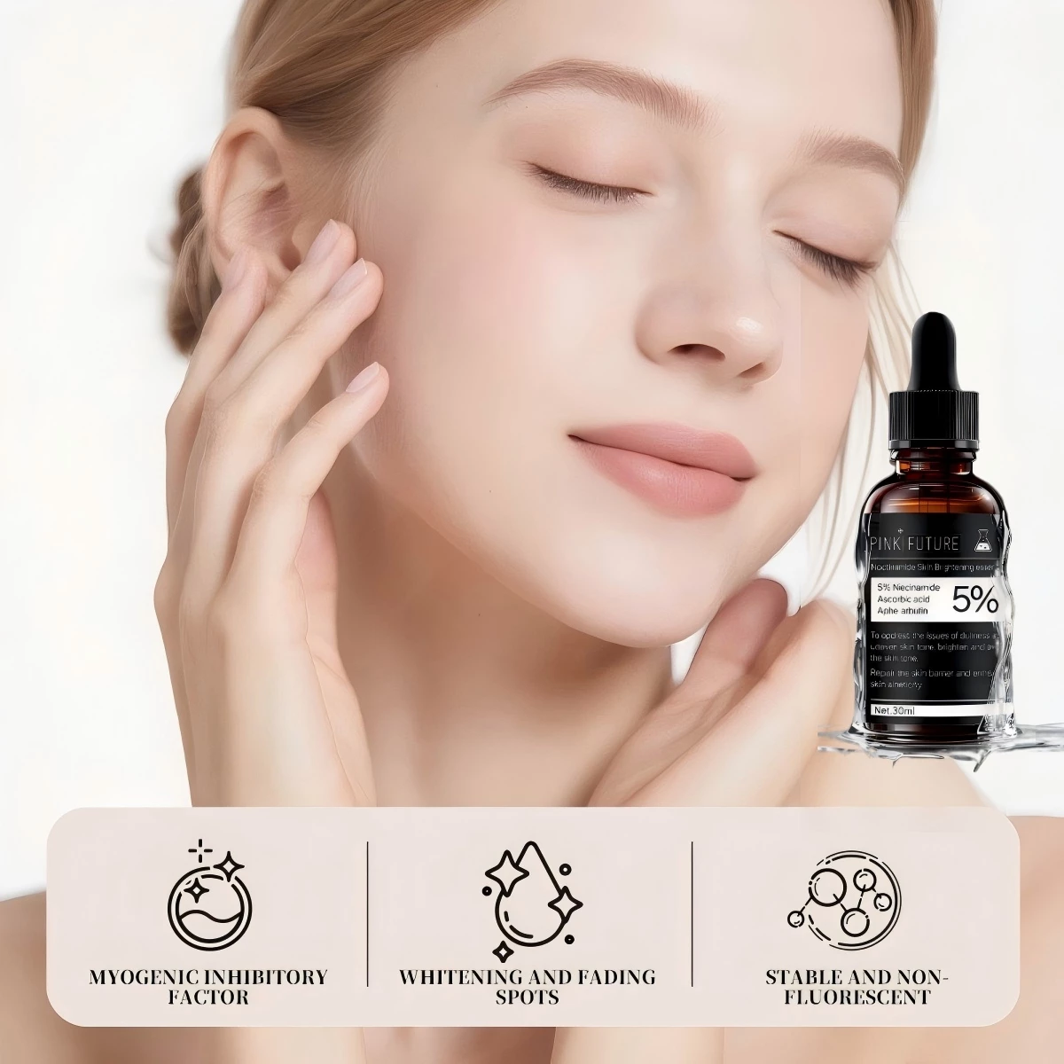 Niacinamide Brightening Serum – Vitamin C & Alpha Arbutin Face Serum for Even Skin Tone & Hydration