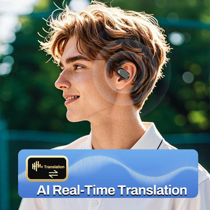 Waterproof Open-Ear Headphones – AI Translation & Wireless Comfort