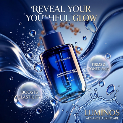 Liposomal 2% GHK-Cu Copper Peptides Serum – Multi-Peptide & Hyaluronic Acid Anti-Aging Face Serum