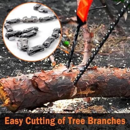 Pocket Chain Hand Saw with Carry Pouch
